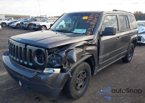 2015 Jeep Patriot Sport из США, поврежденный, VIN 1C4NJRBB4FD347192